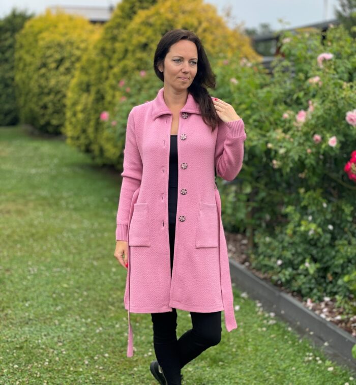 Roosa kardigan, 100% meriinovill - Image 5