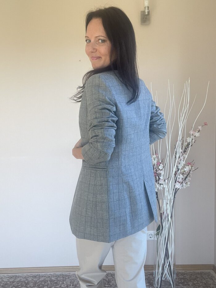 MADE TO ORDER! Light Gray Virgin Wool Jacket - Image 3