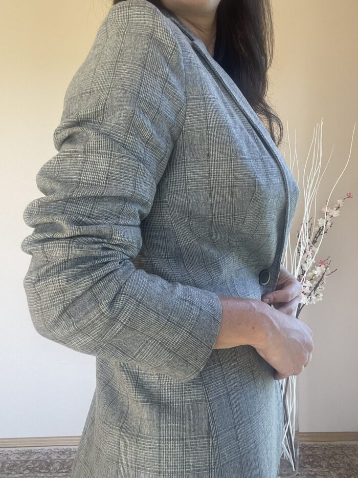 MADE TO ORDER! Light Gray Virgin Wool Jacket - Image 5