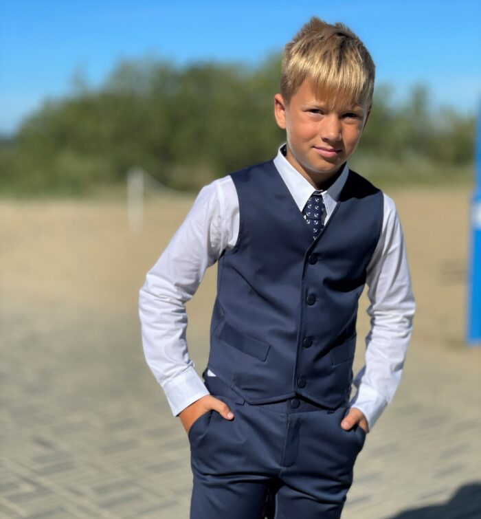 Tumesinine peenvillane vest - Image 1