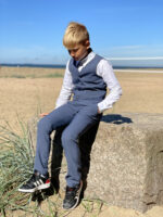 Blue Trousers With Virgin Wool