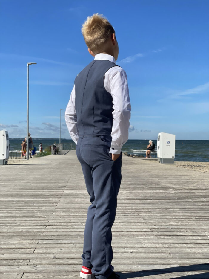 Blue Trousers With Virgin Wool - Image 4