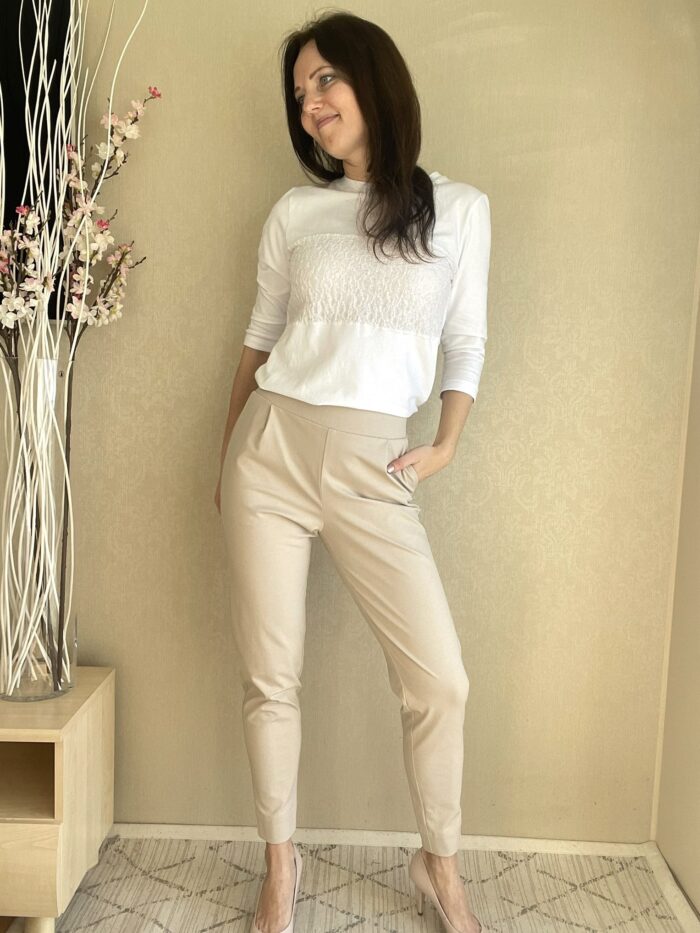 Cream Trousers - Image 1
