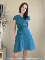 Sea Green Dress, 100% LINEN - Image 4