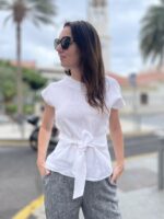 Valge pluus, 100% linane