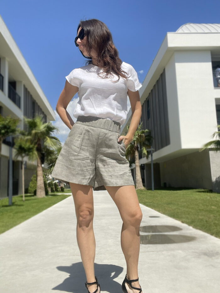 Lühikesed püksid Pepita, 100% linane - Image 2