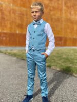 Light Blue Trousers And Vest - Image 3