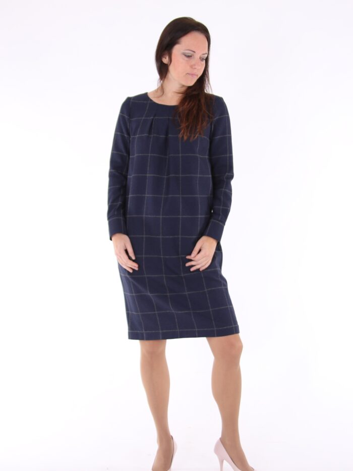 Dress Navy Blue Virgin Wool - Image 3