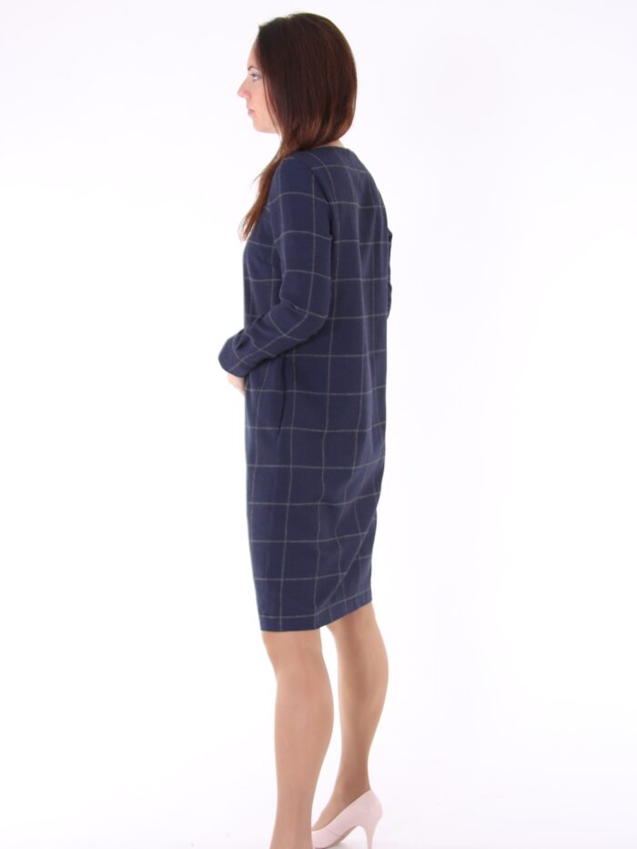 Dress Navy Blue Virgin Wool - Image 4