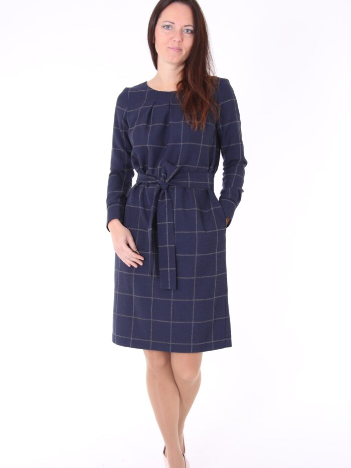 Dress Navy Blue Virgin Wool - Image 6