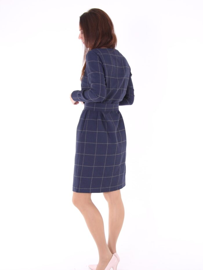 Dress Navy Blue Virgin Wool - Image 5