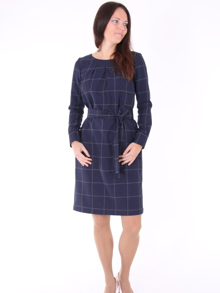 Dress Navy Blue Virgin Wool - Image 2
