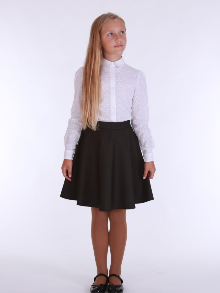 Black Skirt , 100% Virgin Wool - Image 2