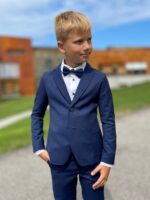 Komplekt: tumesinine peenvillane pintsak ja püksid - Image 2