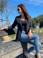 MADE TO ORDER! Black Virgin Wool Jacket - Image 3