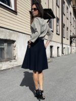 Black Skirt With Virgin Wool - Image 2