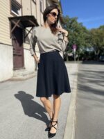 Black Skirt With Virgin Wool - Image 6