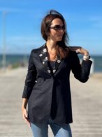 Black Jacket, Floral - Image 4