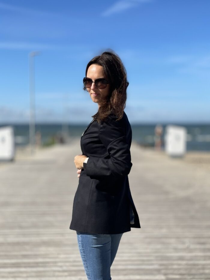 Black Jacket, Floral - Image 3