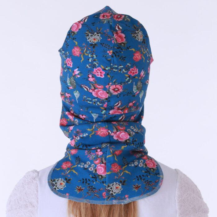 Tuukrimüts sinine lindude ja lilledega / unenäopüüdja, kahtepidi kantav! - Image 2