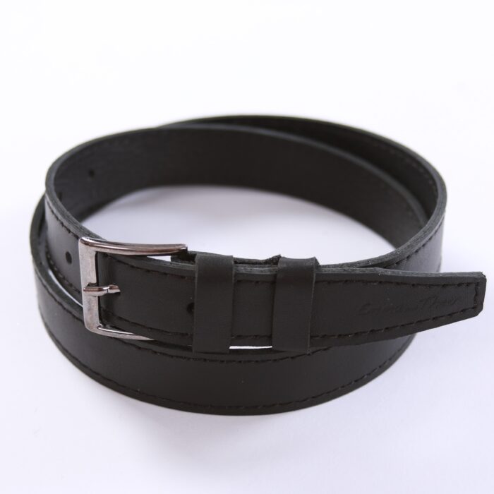 Nahast rihm must Leather Belt Black - Image 1