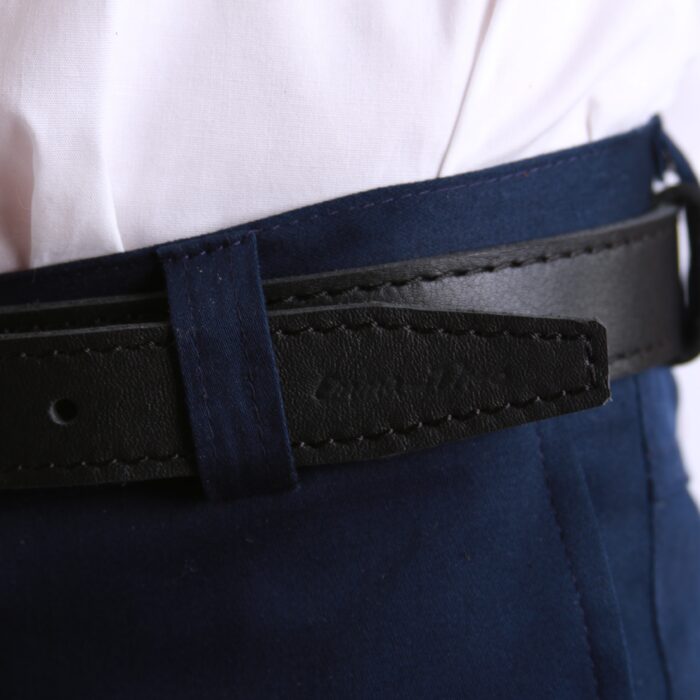 Nahast rihm must Leather Belt Black - Image 4