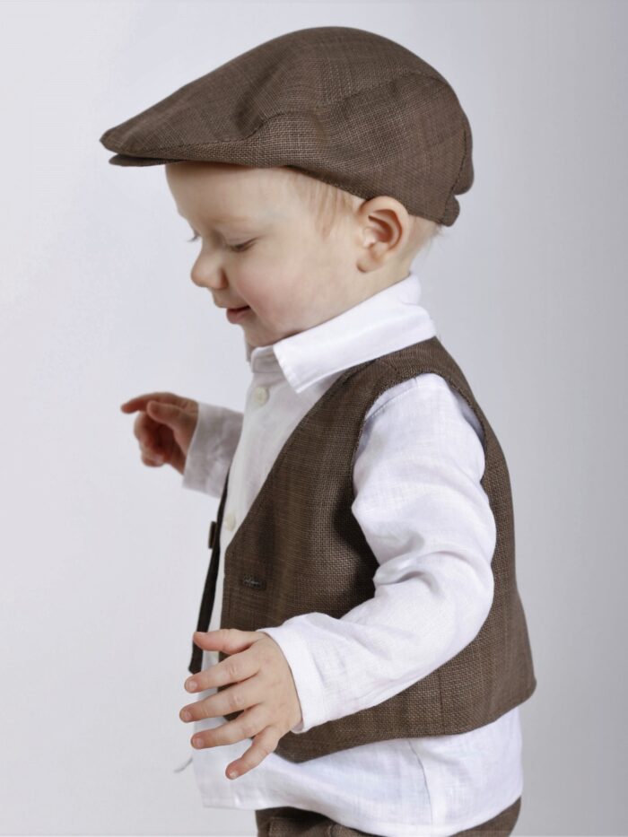 Brown Virgin Wool Ivy Cap - Image 2