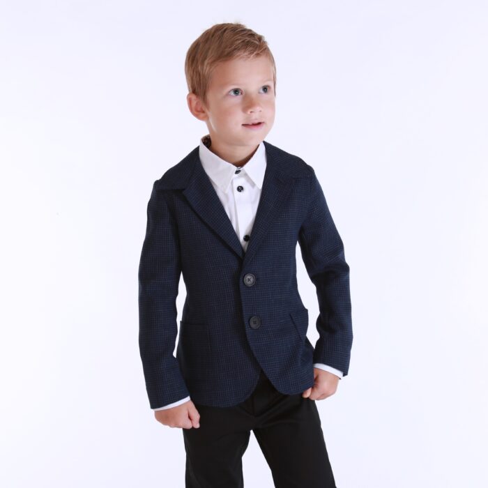 Siniseruuduline peenvillane pintsak - Image 1