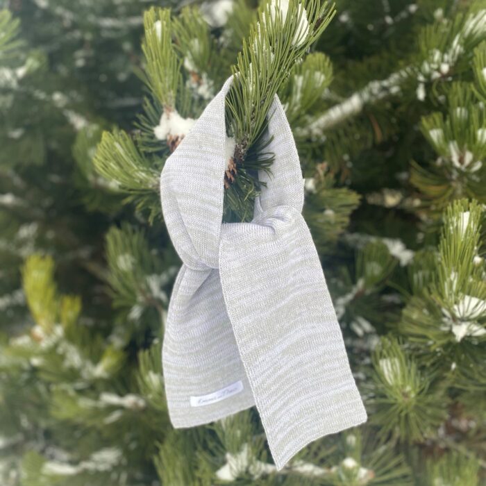Helehall sall, 100% meriinovill! Light Gray Scarf, 100% Merino Wool - Image 1