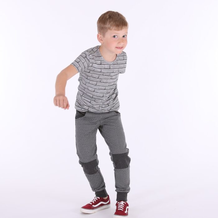 Hall T-särk ristkülikutega - Image 2