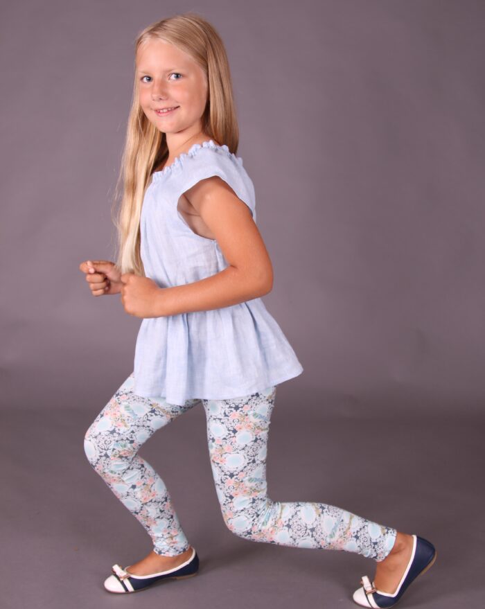 Helesinine pluus, 100% linane - Image 3