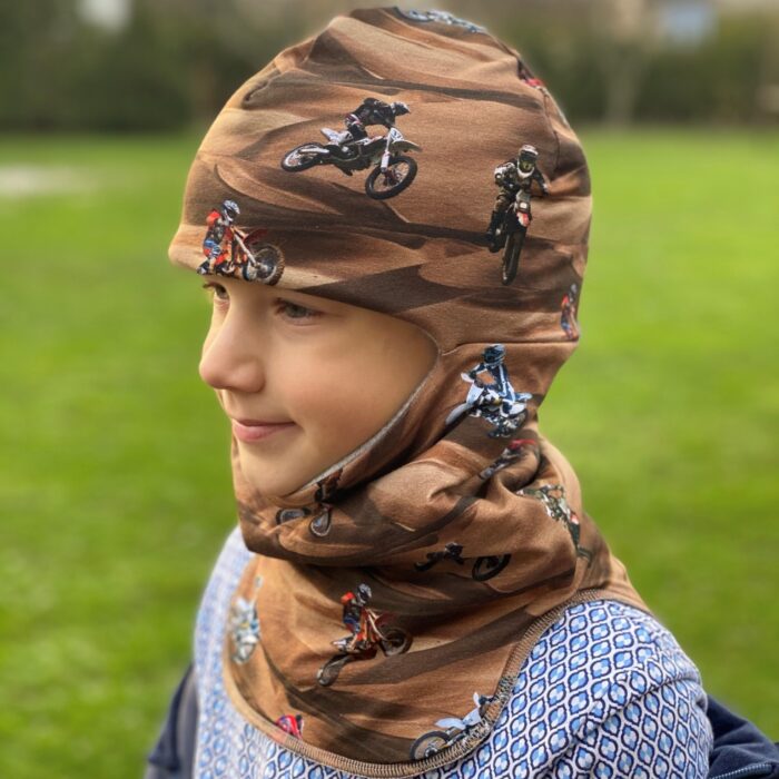 Tuukrimüts tsiklimeestega (soe puuvillafliisist vooder!)  -8 kuni +4 °C - Image 1