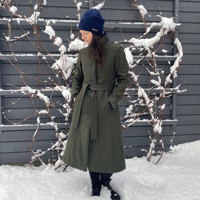 Roheline villane talvemantel (vatiini ja eemaldatava kapuutsiga) - Image 7