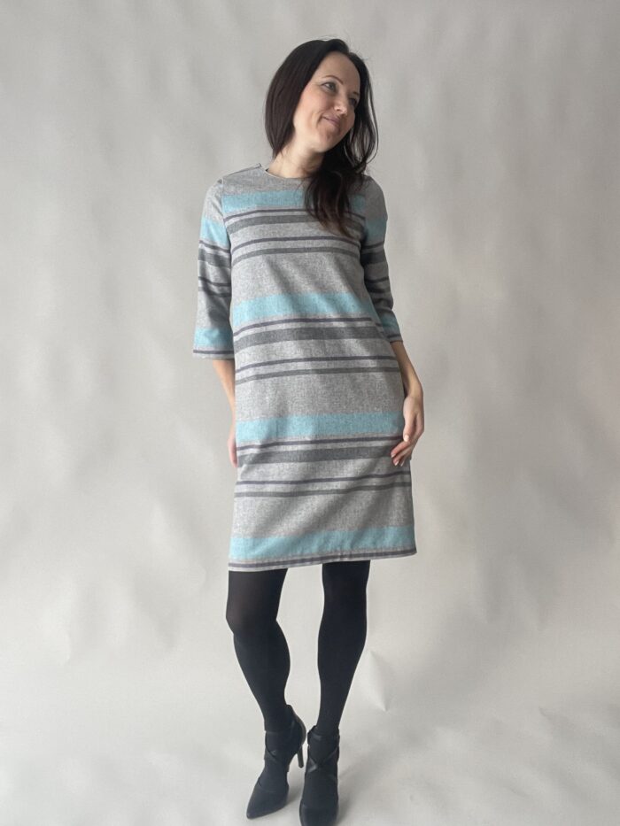 Hall villane triipudega kleit - Image 2