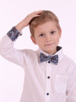 White shirt with blue details - Image 2