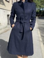 MADE TO ORDER! Navy Blue Coat, 100% Virgin Wool - Image 2