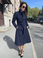 MADE TO ORDER! Navy Blue Coat, 100% Virgin Wool - Image 4