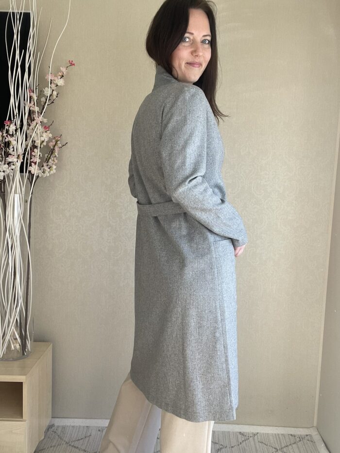 Helehall kalasaba mustriga kardigan villaga - Image 3