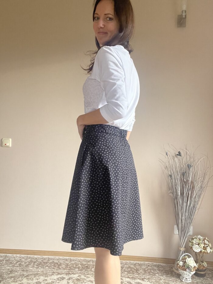 Black Floral Skirt - Image 2