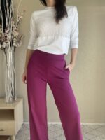 Fuchsia Trousers Wide Leg