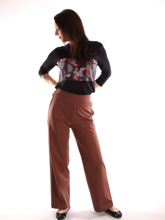 Brown Trousers Wide Leg - Image 3