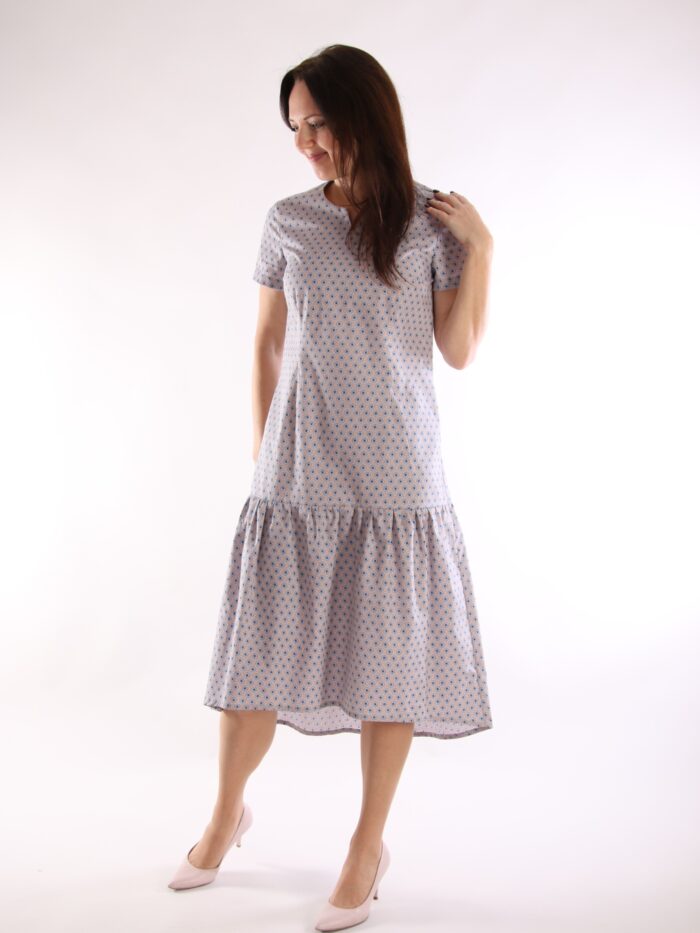 Dress, Blue Flower - Image 3