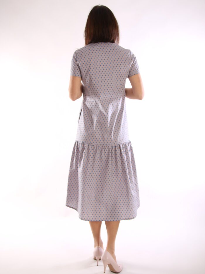 Dress, Blue Flower - Image 4