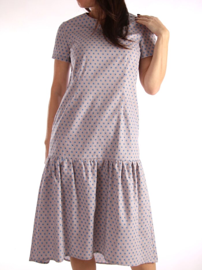 Dress, Blue Flower - Image 5