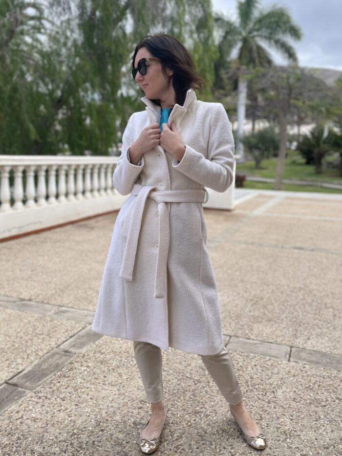 Naiste kreemikas mantel, 100% vill - Image 5