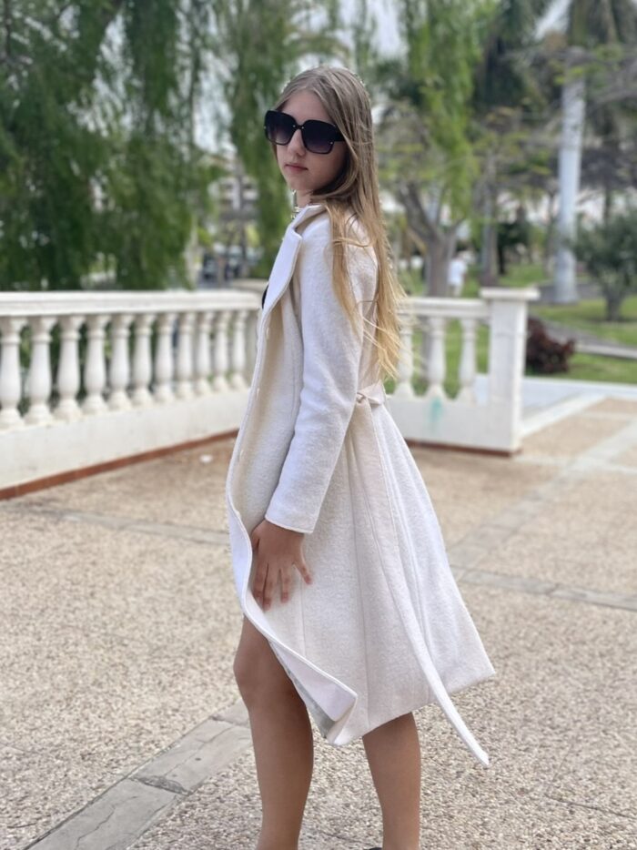 Naiste kreemikas mantel, 100% vill - Image 4