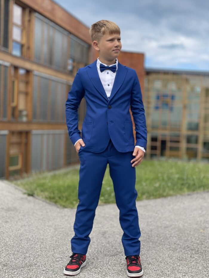 Blue Trousers, 100% Merino Wool - Image 3