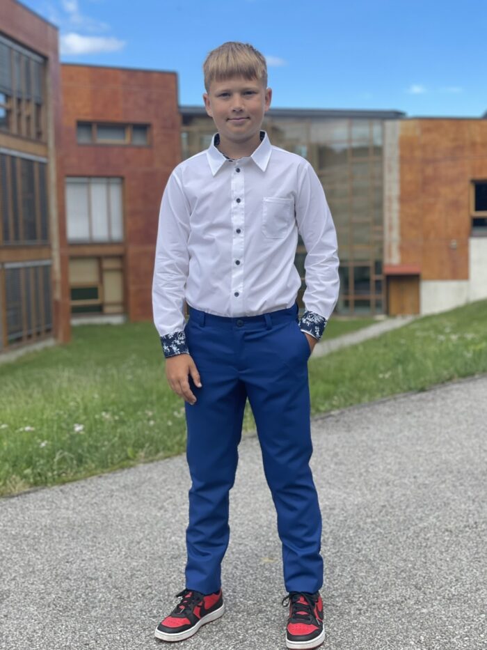 Blue Trousers, 100% Merino Wool - Image 4