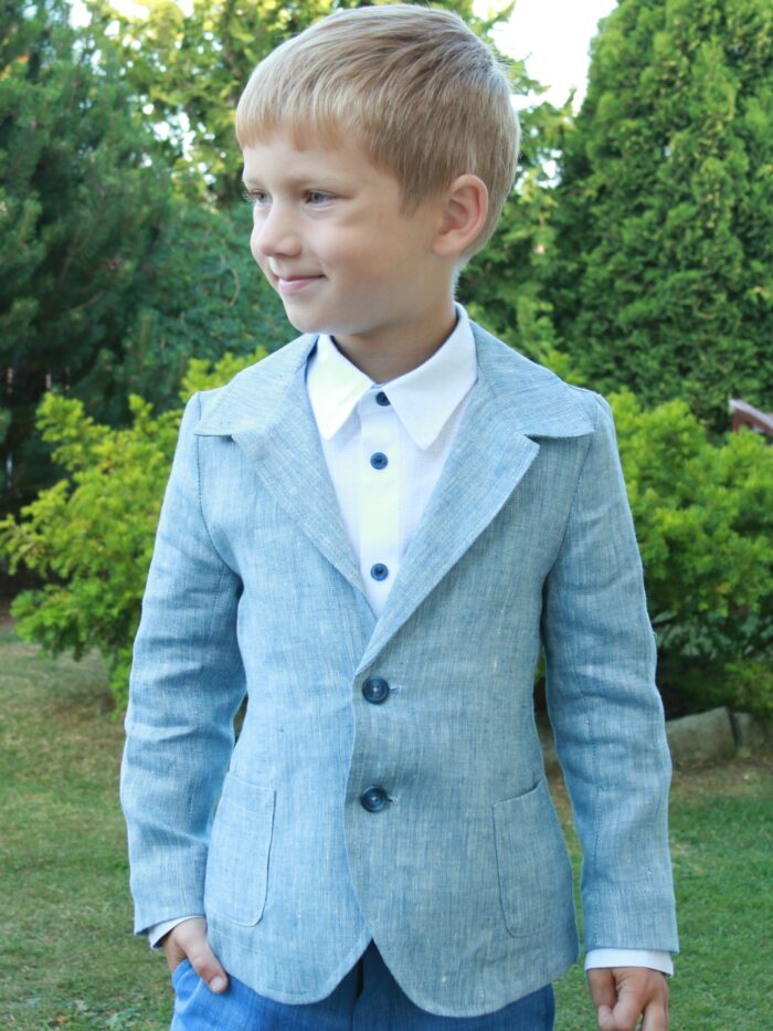 Helesinine pintsak, 100% linane - Image 1