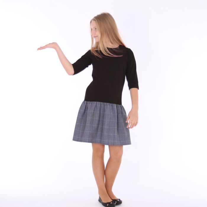 Must kleit ruudulise seelikuosaga - Image 2